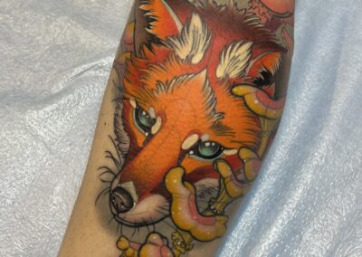 Colorful Fox Tattoo